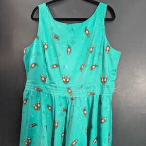 Teal Otter Dress